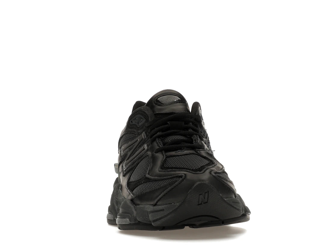 New Balance 9060 Triple Black Leather - vue secondaire A