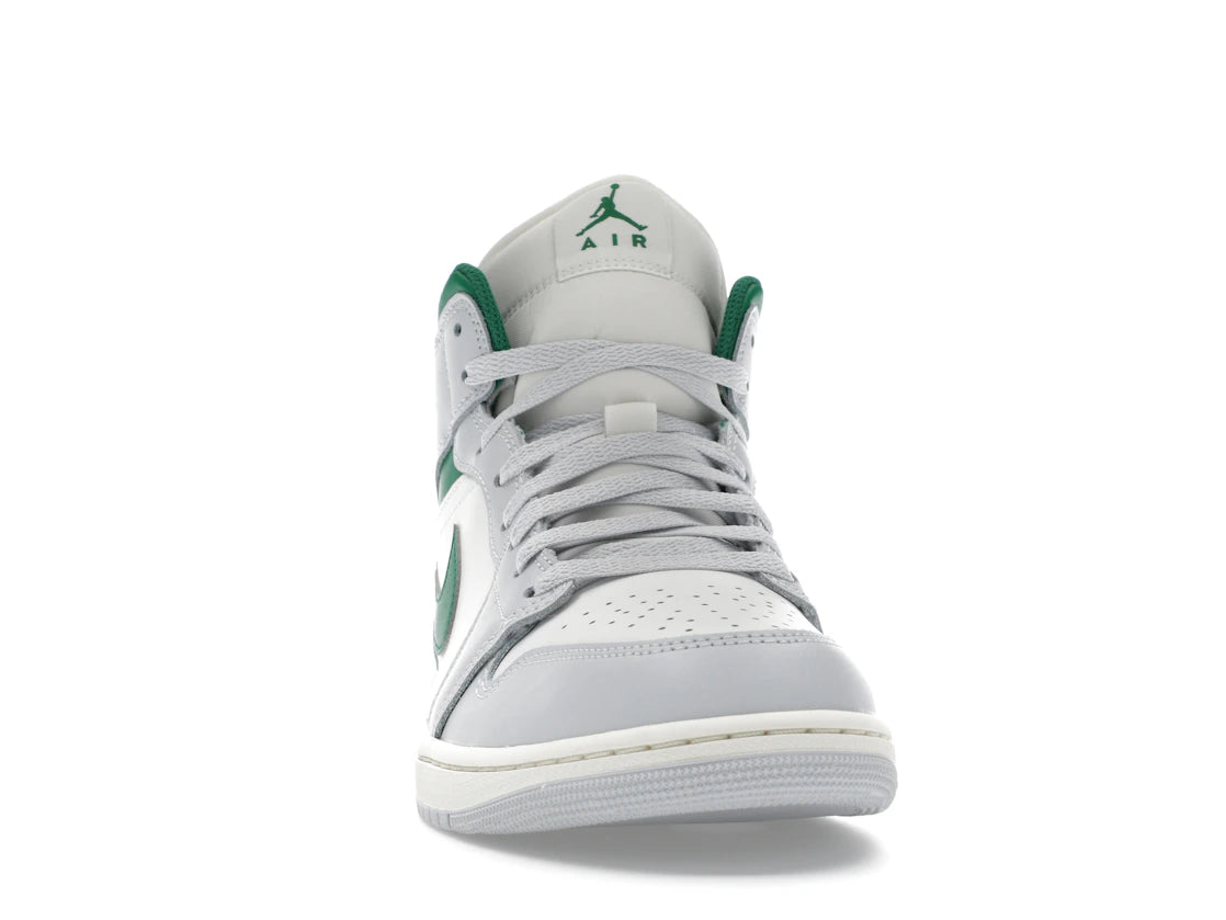 Jordan 1 Mid White Pure Platinum Pine Green - vue secondaire A