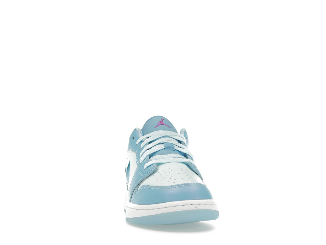 Jordan 1 Low SE Aquarius Blue (GS) - vue secondaire A