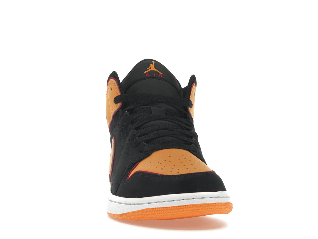 Jordan 1 Mid Fat Tongue Black Orange - vue secondaire A