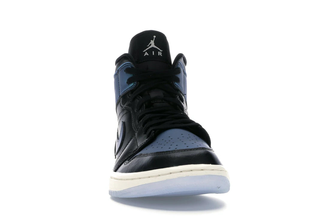Jordan 1 Mid Iridescent Black (Women's) - vue secondaire A