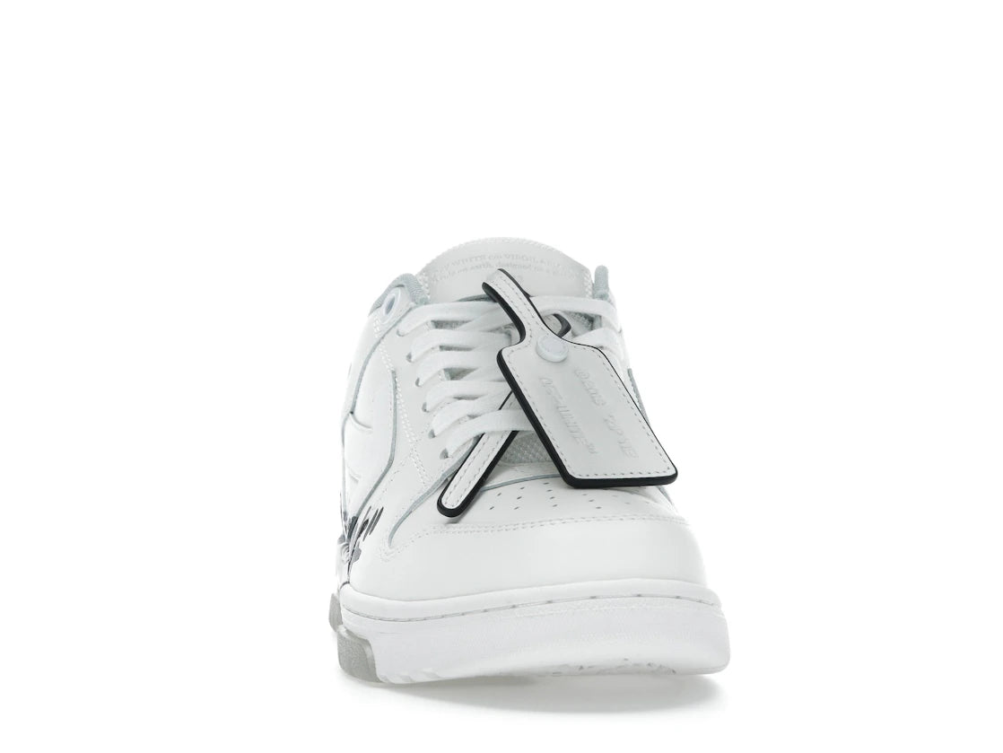 OFF-WHITE Out Of Office OOO Low Tops For Walking White - vue secondaire A