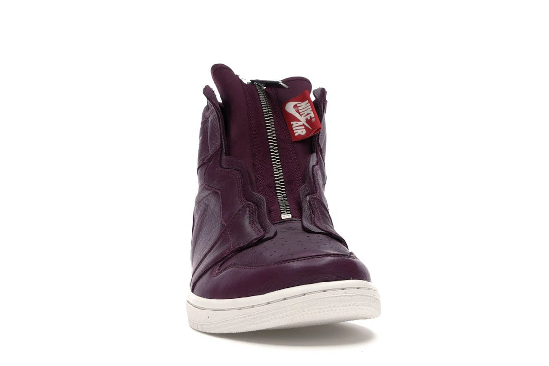 Jordan 1 Retro High Zip Bordeaux (Women's) - vue secondaire A