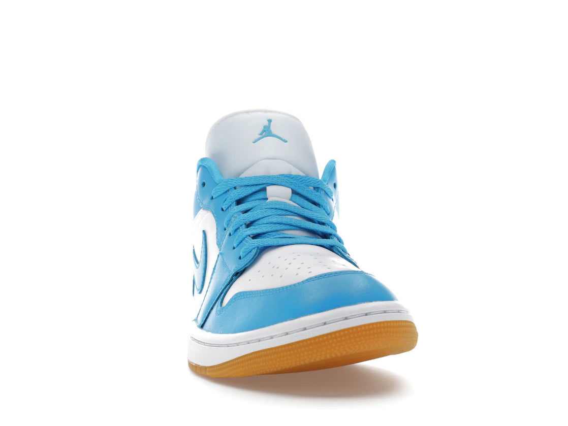 Jordan 1 Low White Gum Light Brown Dark Powder Blue (Women's) - vue secondaire A