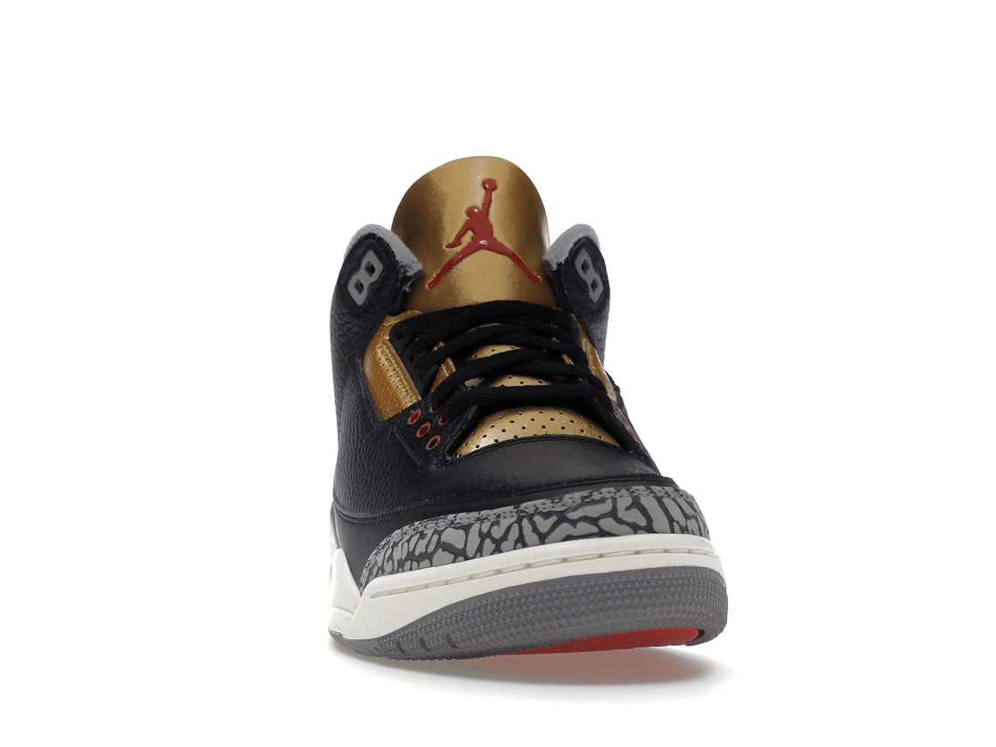 Jordan 3 Retro Black Cement Gold (Women's) - vue secondaire A