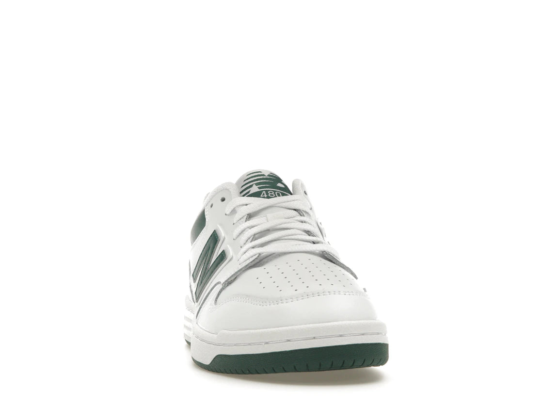New Balance 480 White Nightwatch Green - vue secondaire A