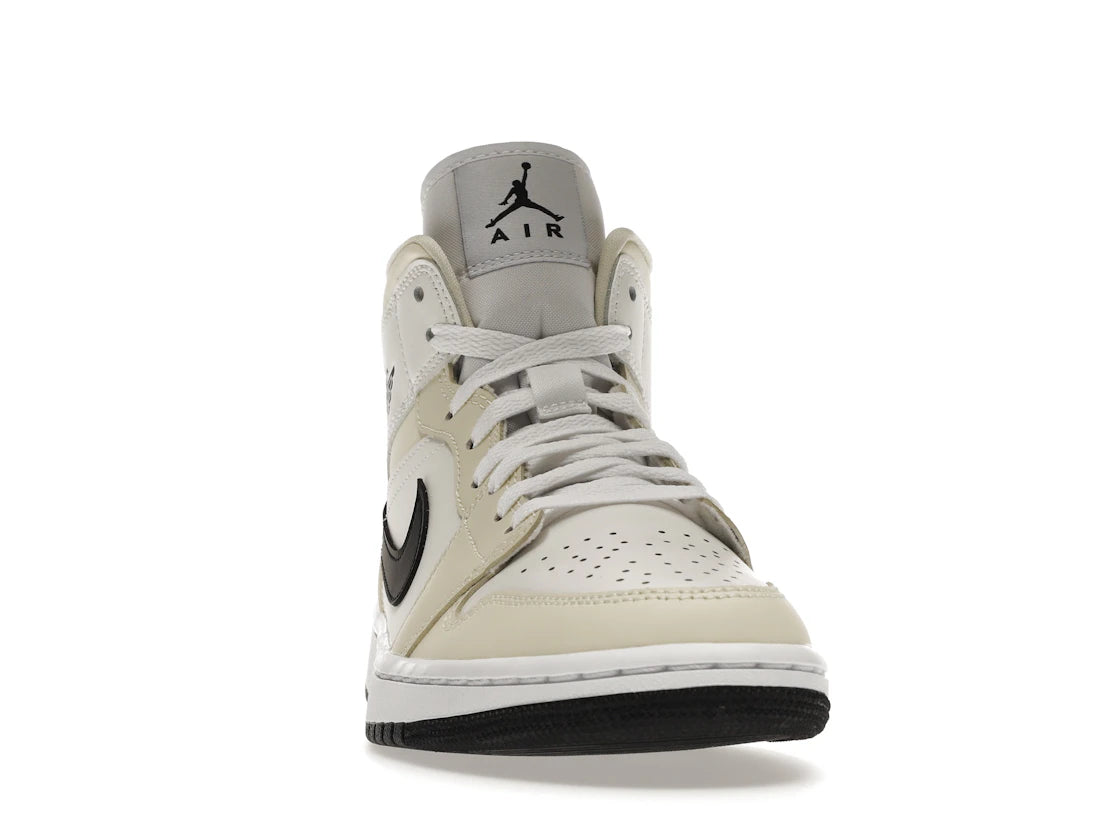 Jordan 1 Mid Coconut Milk (Women's) - vue secondaire A
