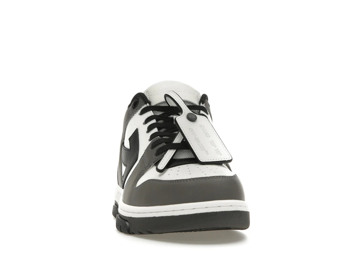 OFF-WHITE Out Of Office OOO Low Tops Dunkelgrau Schwarz - vue secondaire A