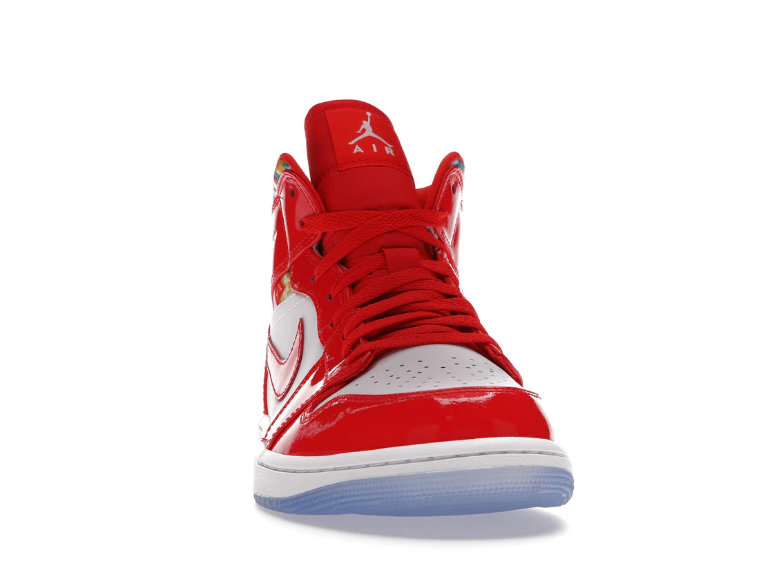 Jordan 1 Mid Barcelona Sweater Red Patent - vue secondaire A