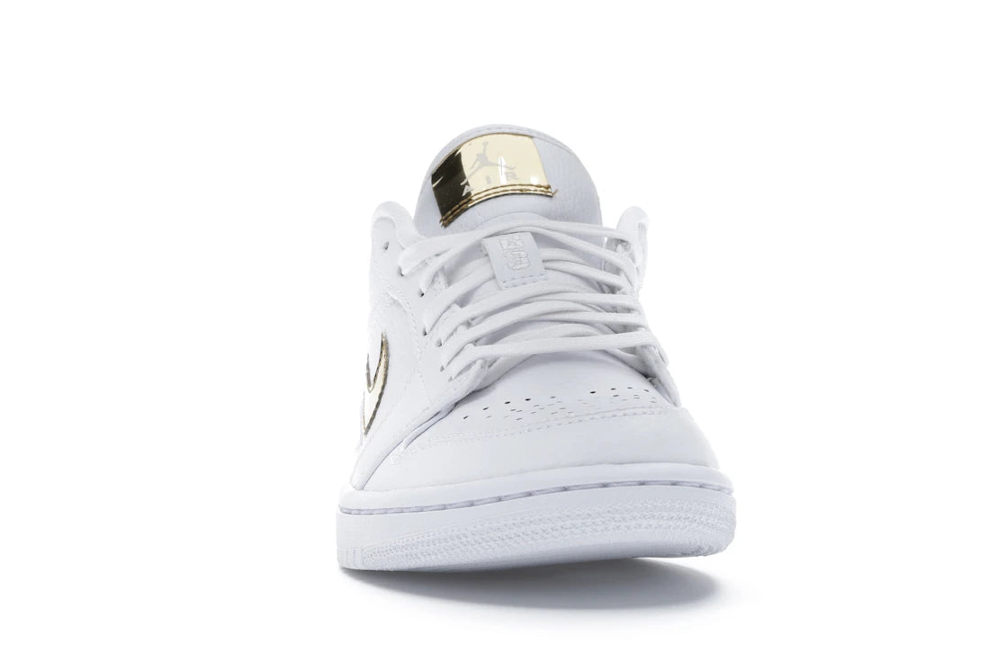 Jordan 1 Low Weiß Metallic Gold (Damen) - vue secondaire A