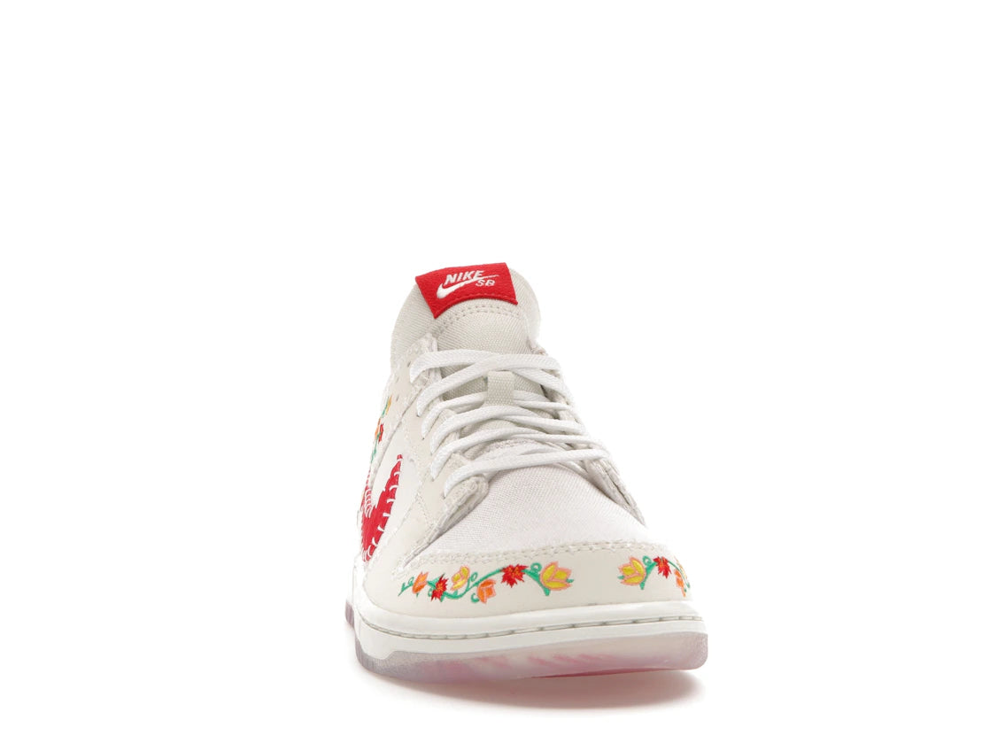 Nike SB Dunk Low Decon N7 Opti Yellow University Red - vue secondaire A