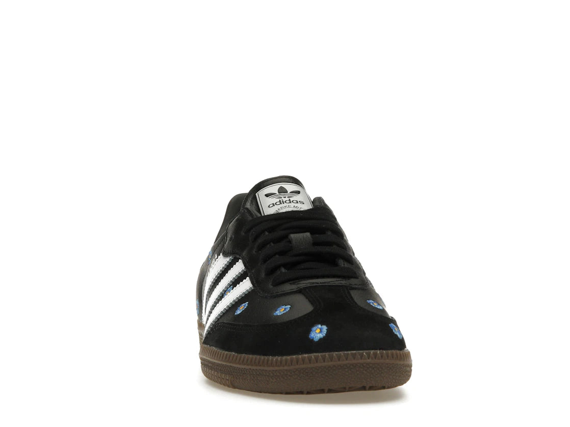 adidas Samba Hellblau mit Blumenmuster, Kernschwarz (Damen) - vue secondaire A