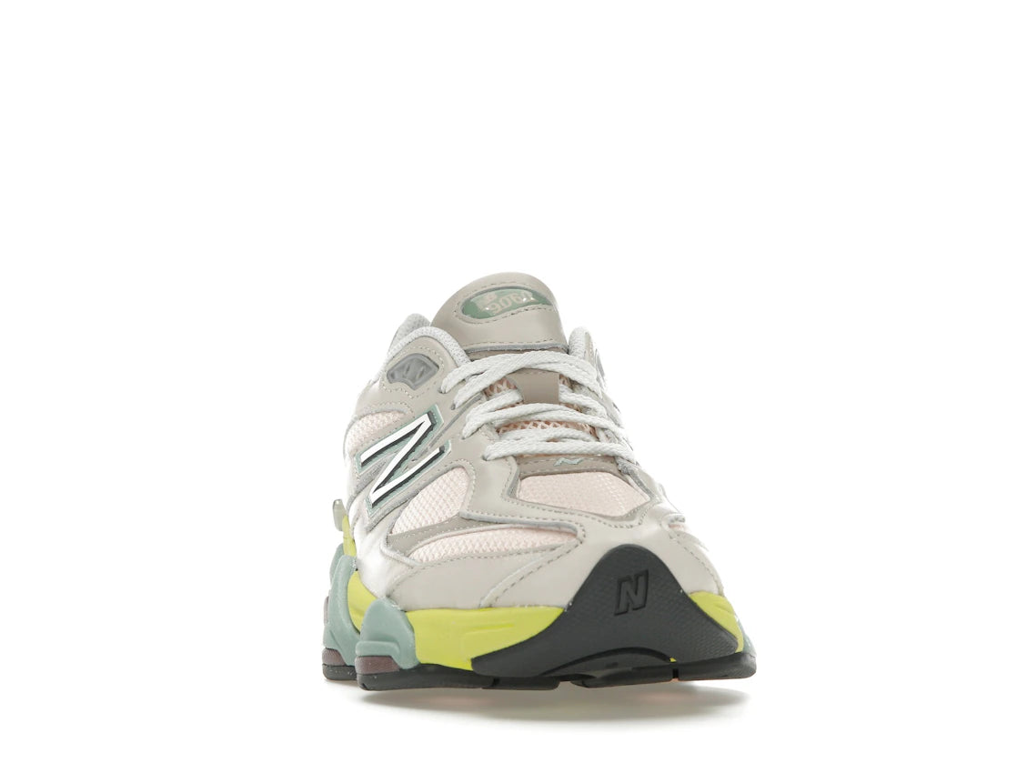 New Balance 9060 Moonbeam Vintage Rose Lime - vue secondaire A