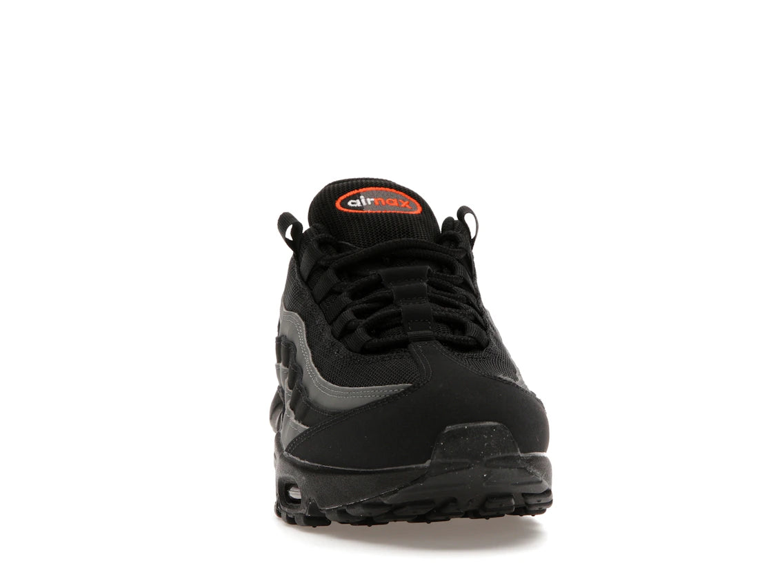 Nike Air Max 95 Black Grey Safety Orange - vue secondaire A