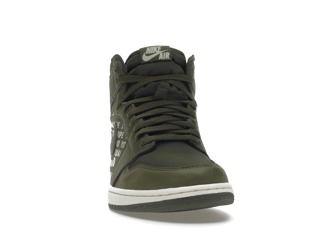 Jordan 1 Retro High Olive Canvas - vue secondaire A