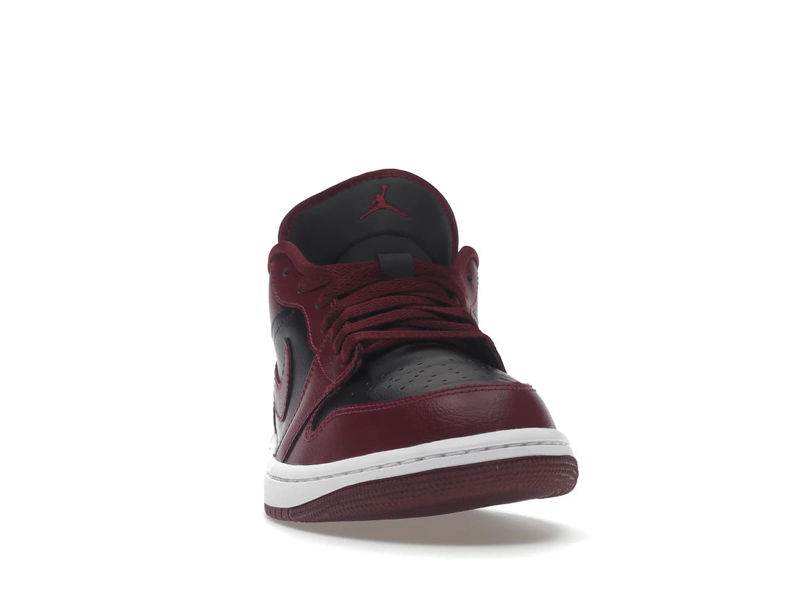 Jordan 1 Low Schwarz Dunkelbeete (Damen) - vue secondaire A