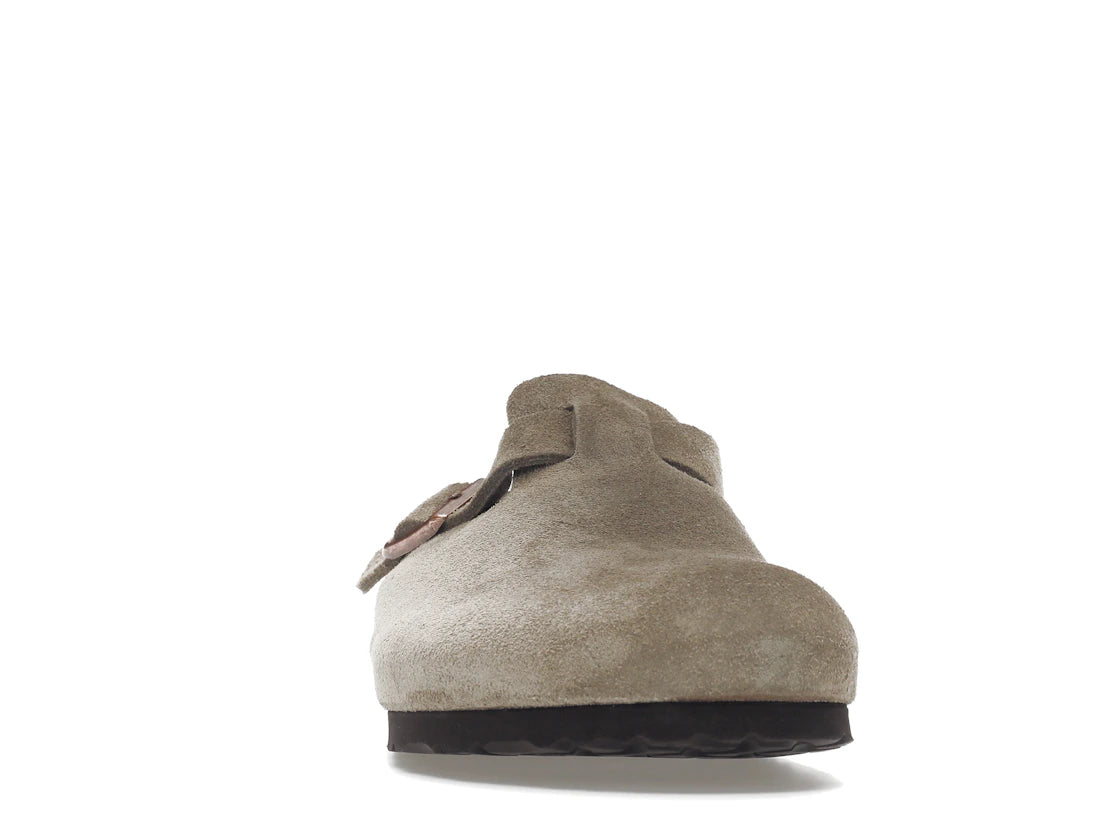Birkenstock Boston Soft Footbed Suede Taupe - vue secondaire A