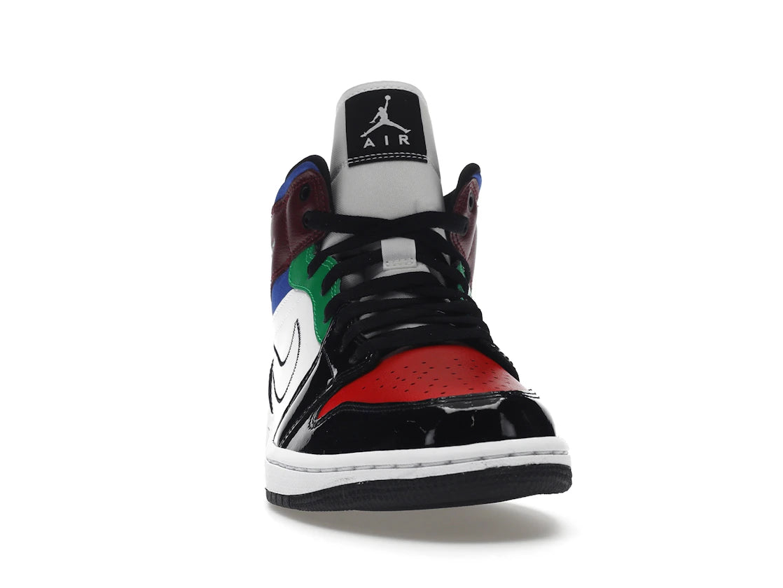 Jordan 1 Mid SE Schwarz Weiß Mehrfarbig (Damen) - vue secondaire A