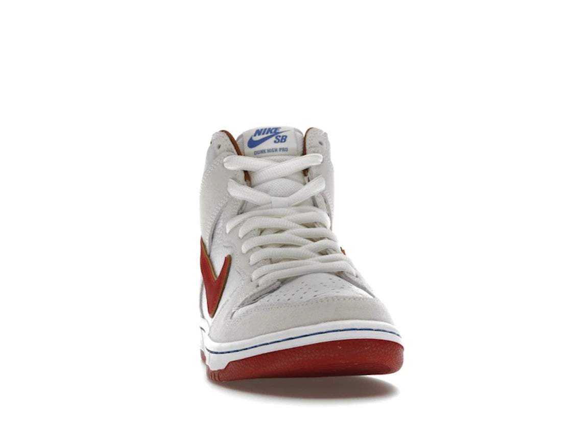 Nike SB Dunk High Sail Bright Crimson - vue secondaire A