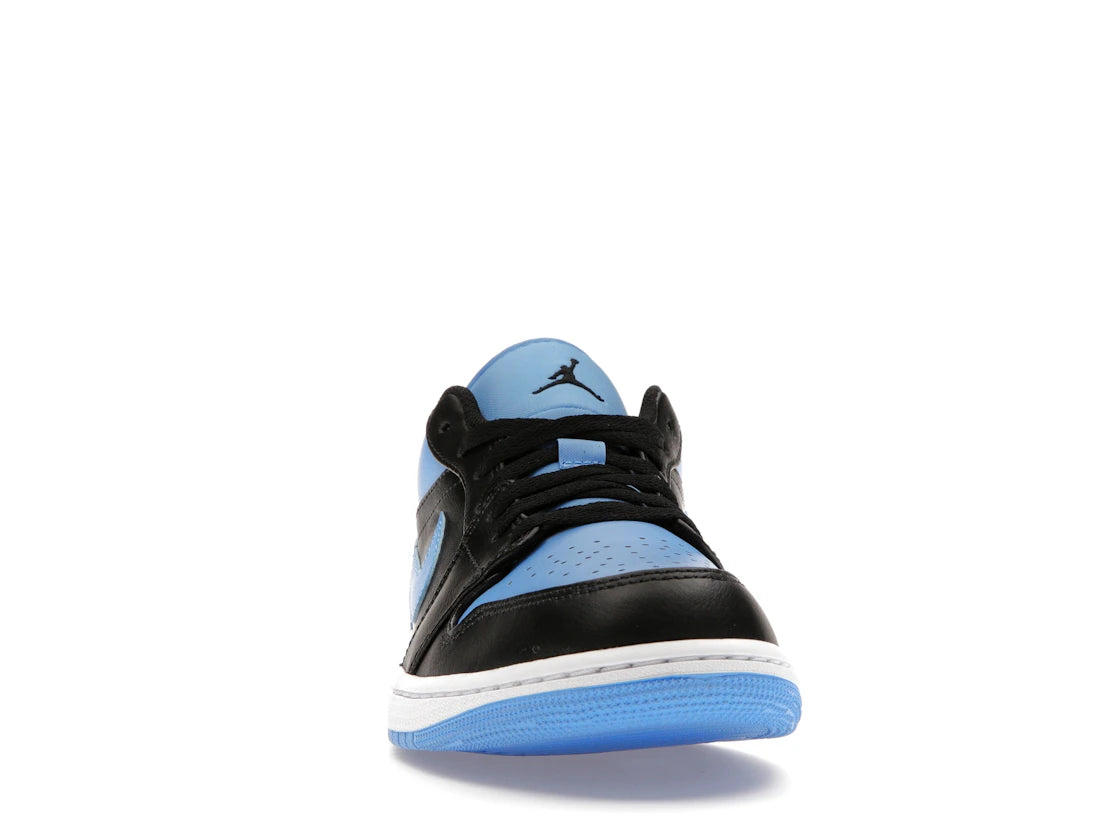 Jordan 1 Low Schwarz Universitätsblau - vue secondaire A