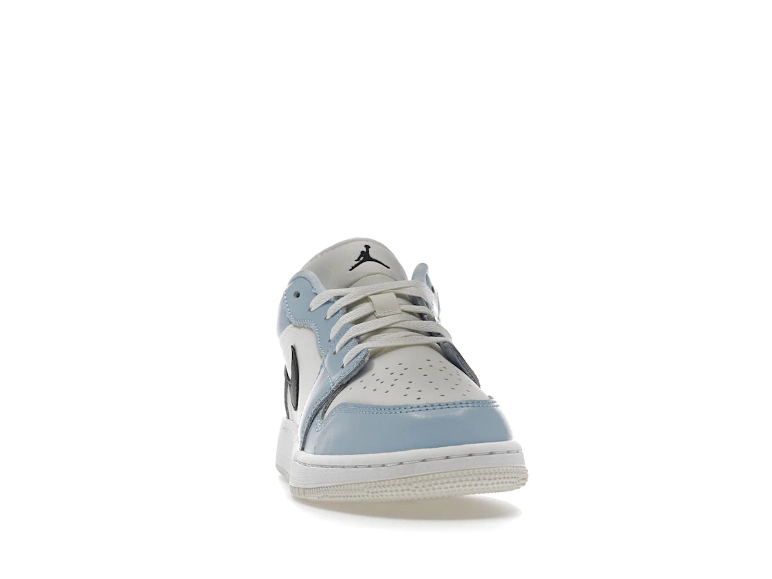 Jordan 1 Low Ice Blue Black (GS) - vue secondaire A
