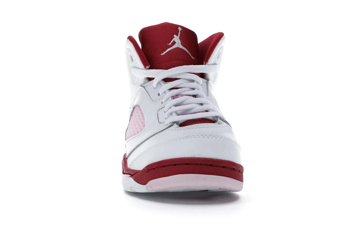 Jordan 5 Retro Weiß Rosa Rot (PS) - vue secondaire A