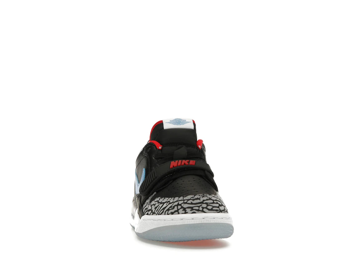 Jordan Legacy 312 Low Black Valor Blue (GS) - vue secondaire A