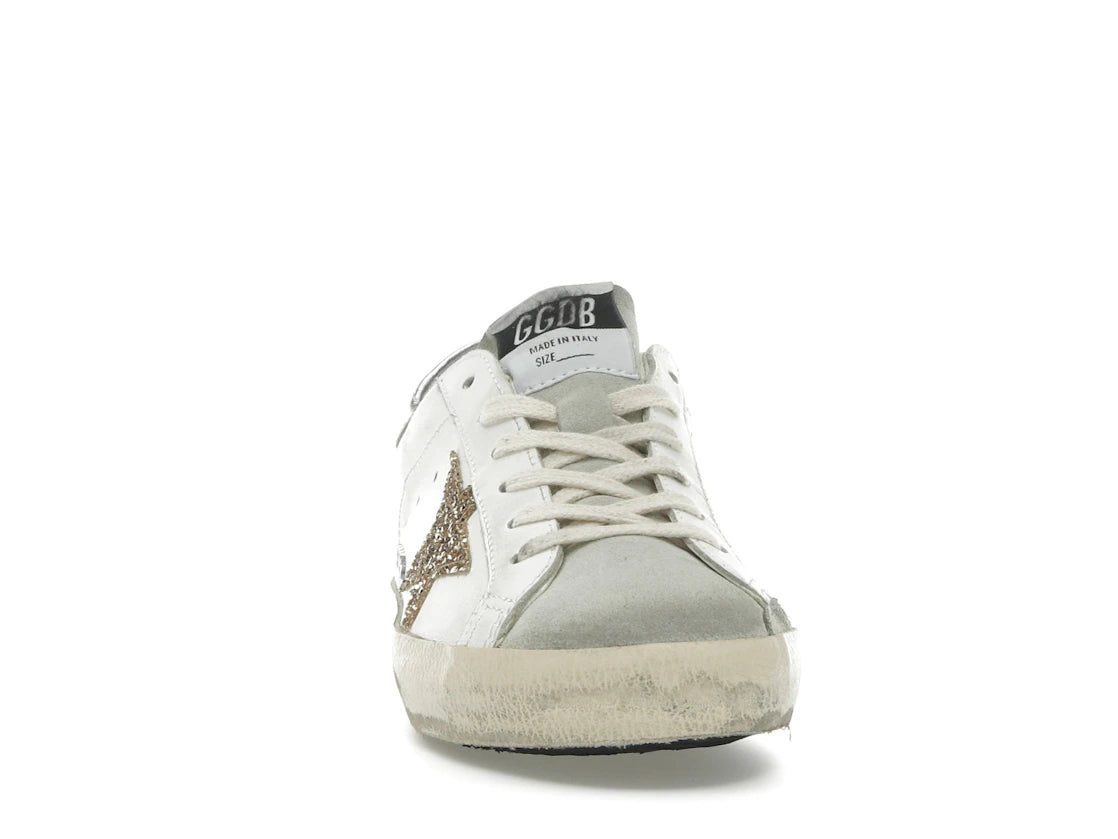 Golden Goose Super-Star Weiß Eisgrau Goldglitzer (Damen) - vue secondaire A