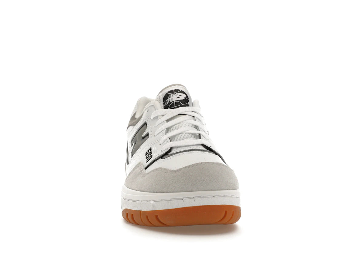 New Balance 550 Weiß Schiefergrau - vue secondaire A
