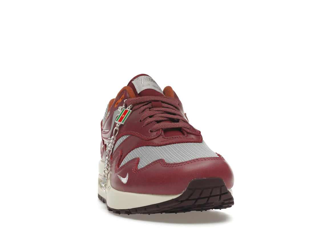Nike Air Max 1 Patta Waves Rush Maroon (with Bracelet) - vue secondaire A