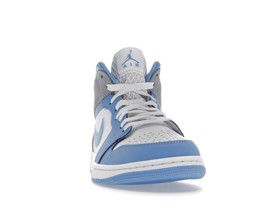 Jordan 1 Mid University Blau Grau - vue secondaire A
