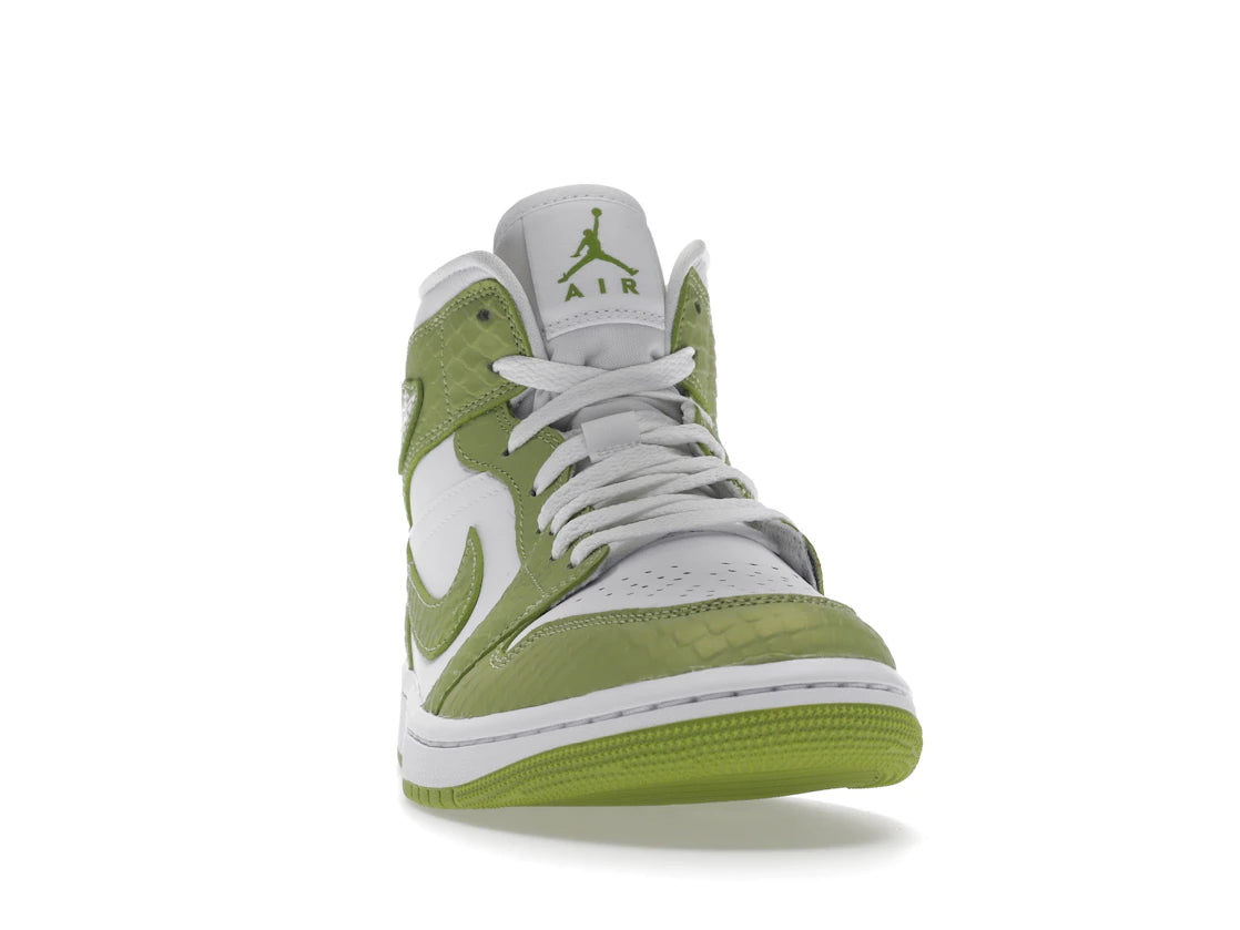 Jordan 1 Mid Green Python (Women's) - vue secondaire A