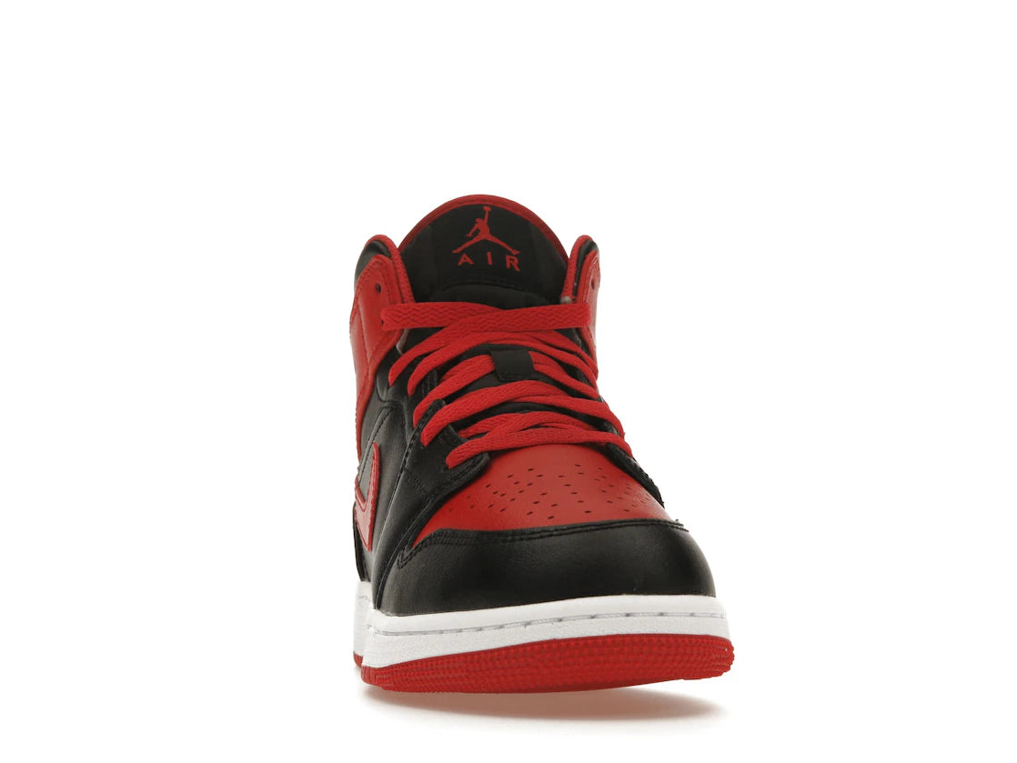 Jordan 1 Mid Alternate Bred (2022) (GS) - vue secondaire A
