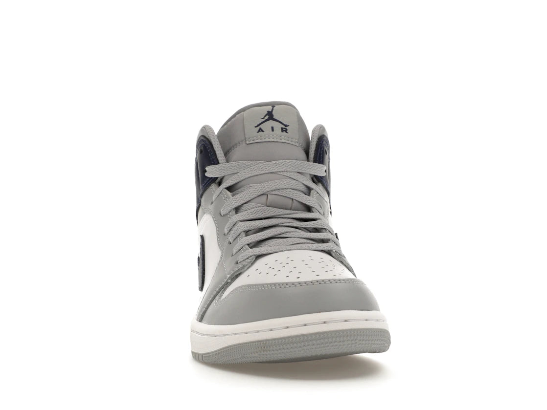 Jordan 1 Mid Wolf Grey Midnight Navy - vue secondaire A