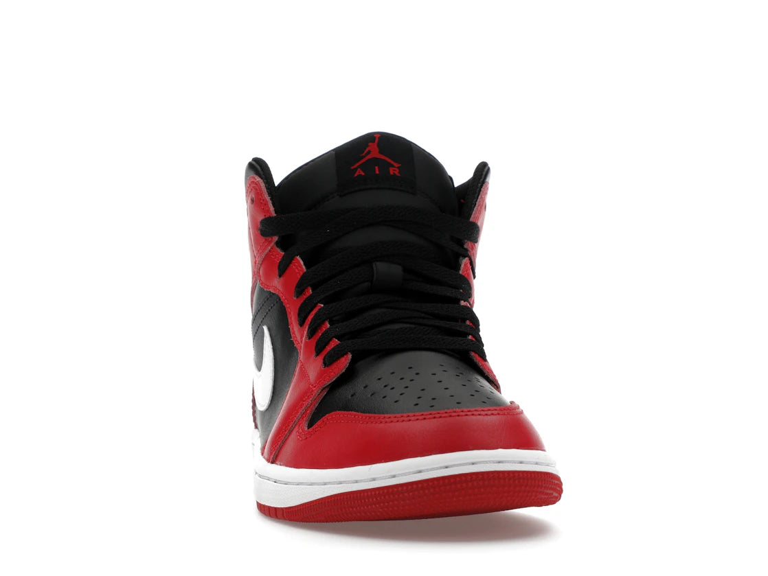 Jordan 1 Mid Gym Rot Schwarz Weiß (2024) - vue secondaire A