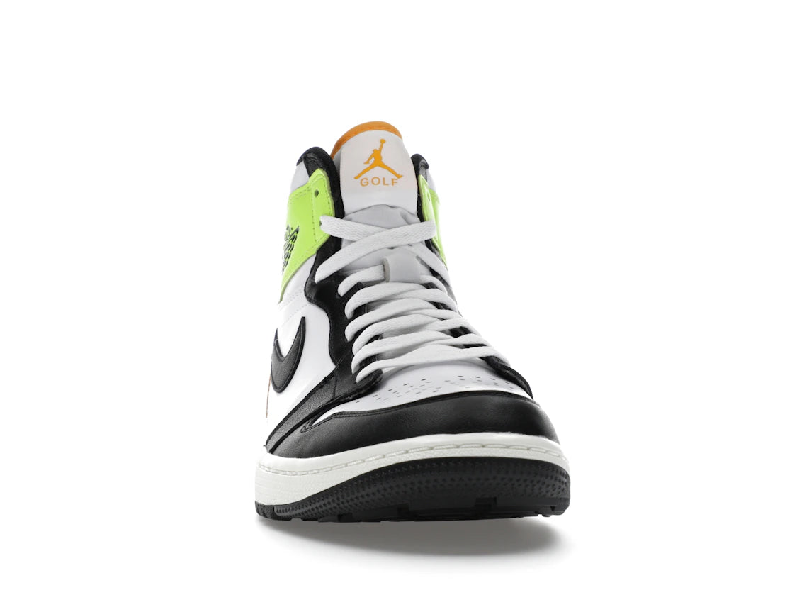 Jordan 1 Retro High Golf White University Gold Volt Black - vue secondaire A