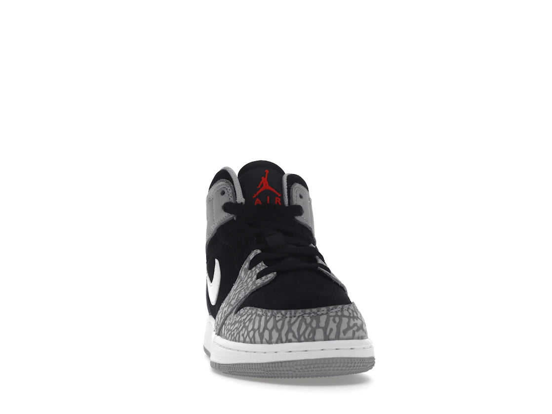 Jordan 1 Mid SE Elephant Print (GS) - vue secondaire A