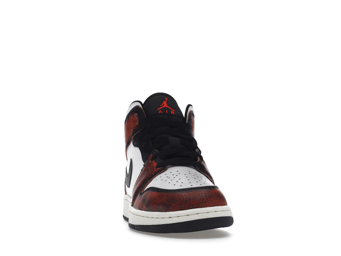 Jordan 1 Mid Wear-Away Chicago (GS) - vue secondaire A