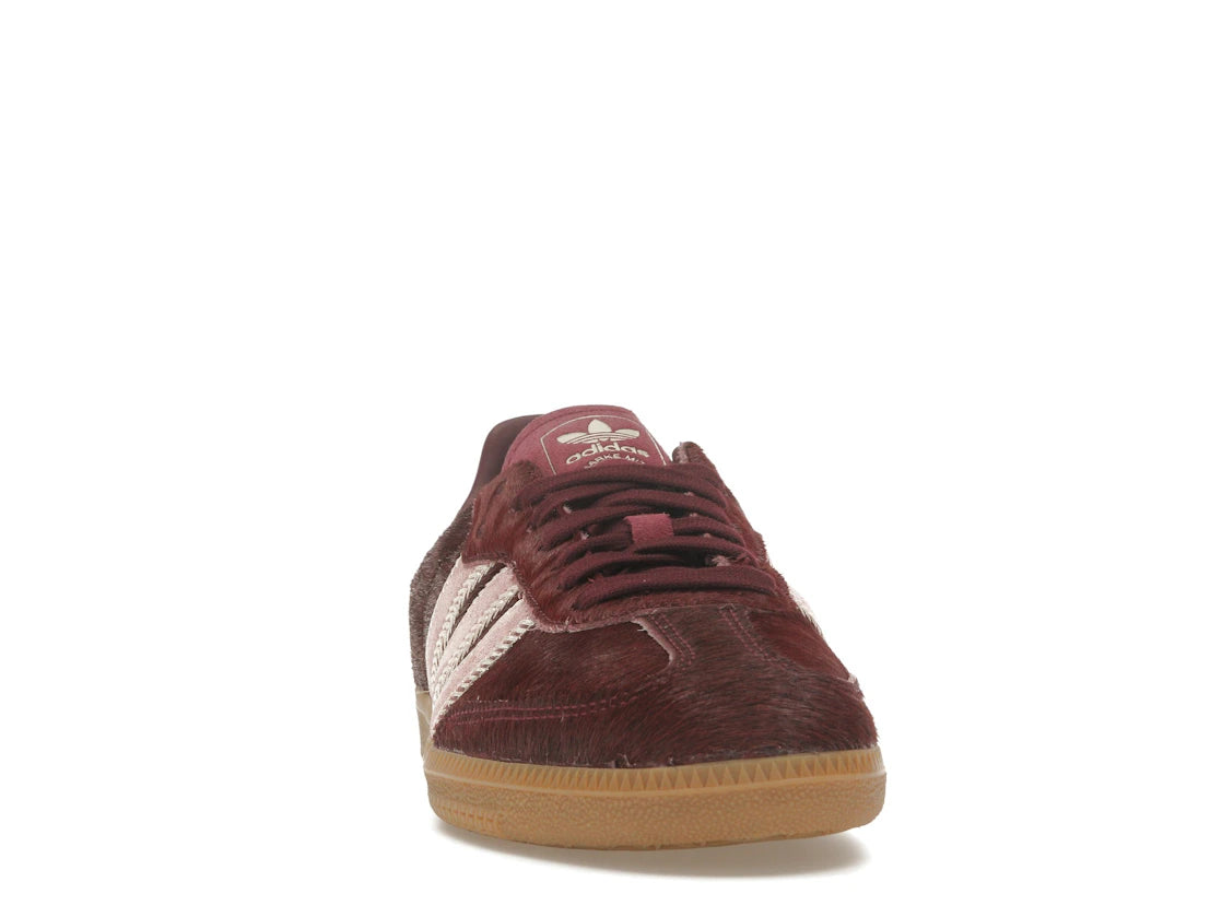 adidas Samba OG Maroon Sand Strata Pony (Women's) - vue secondaire A