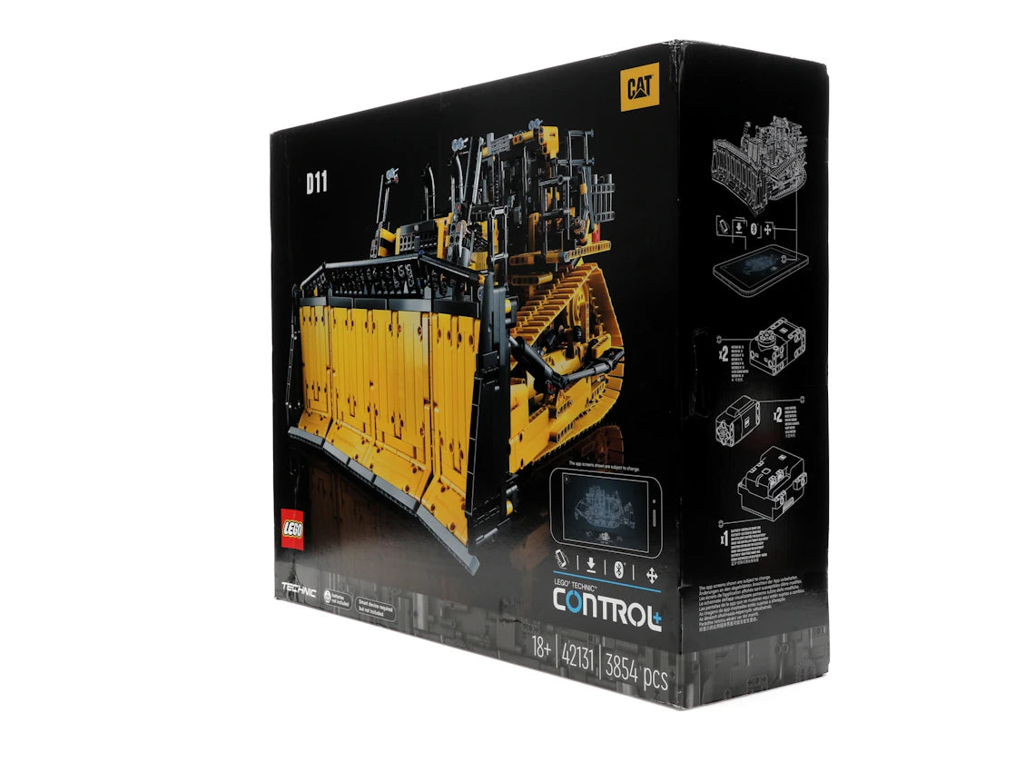 LEGO Technic App-Controlled Cat D11 Bulldozer Set 42131 Yellow/Black - vue secondaire A