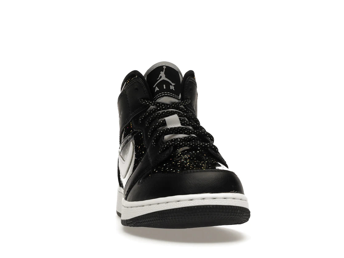 Jordan 1 Mid Black Speckle (GS) - vue secondaire A