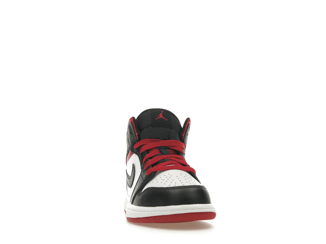 Jordan 1 Mid Gym Red Black Toe (PS) - vue secondaire A