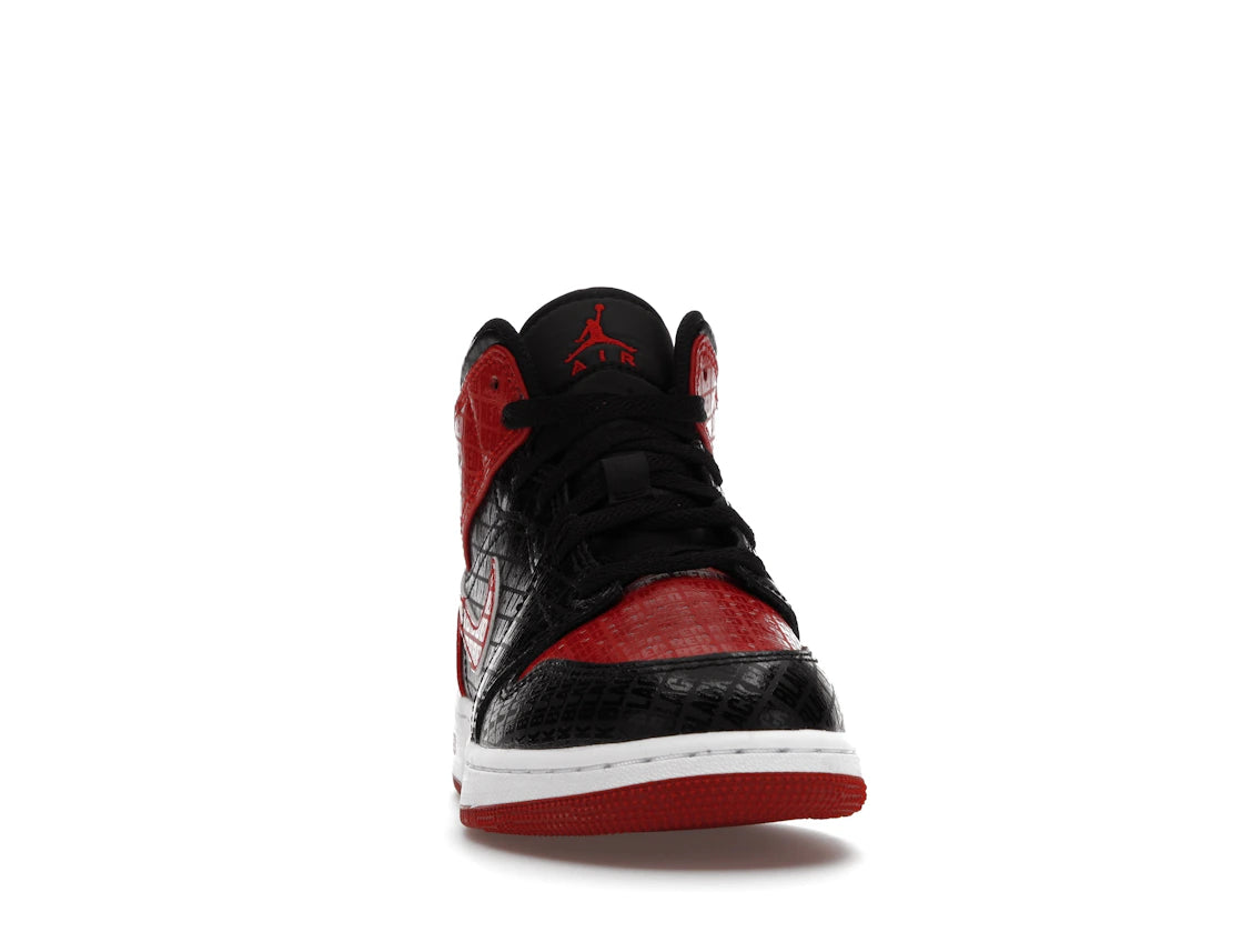 Jordan 1 Mid Bred Text (GS) - vue secondaire A