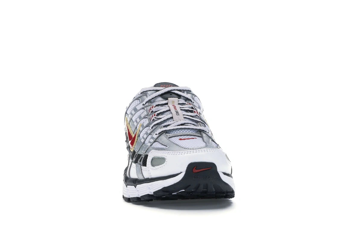 Nike P-6000 Weiß Gold Rot (Damen) - vue secondaire A