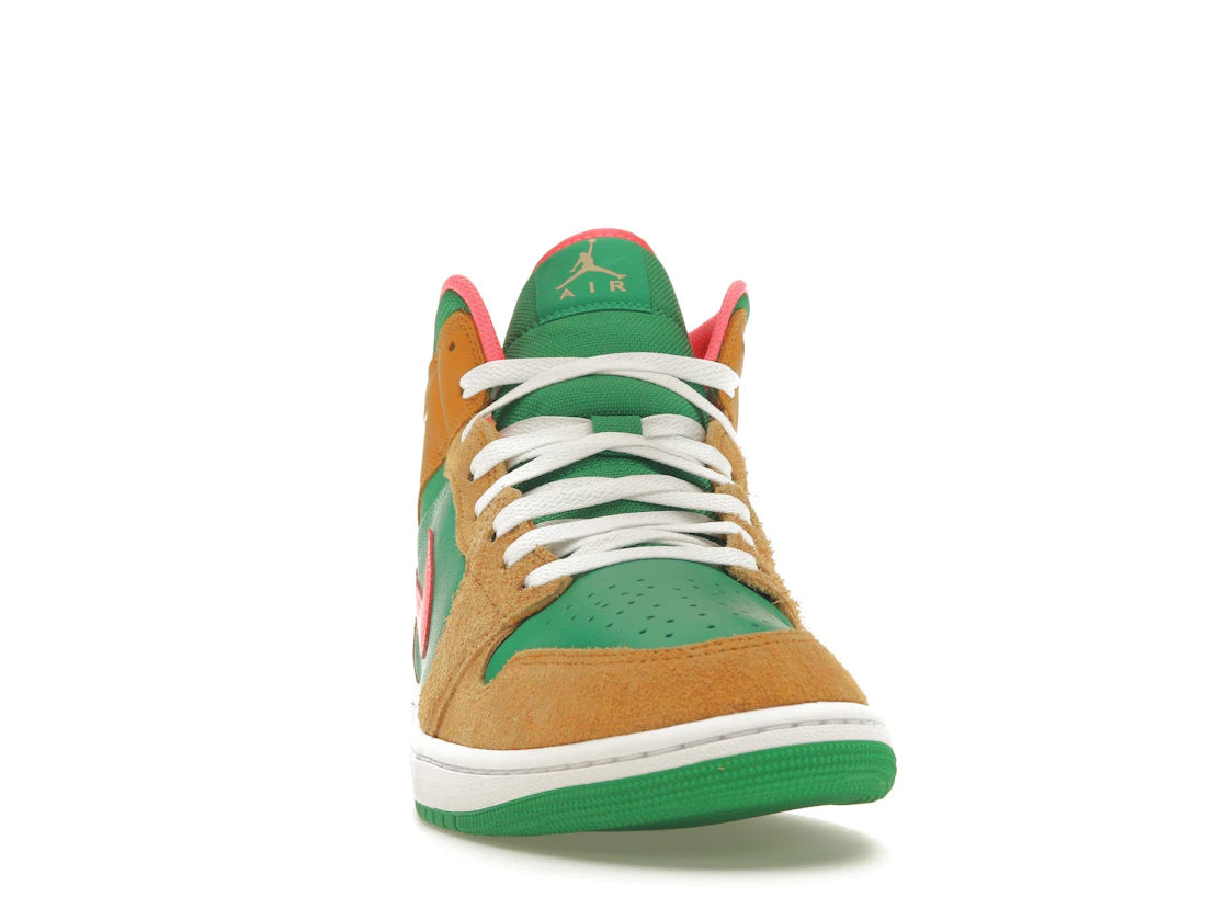 Jordan 1 Mid SE Wheat Watermelon - vue secondaire A