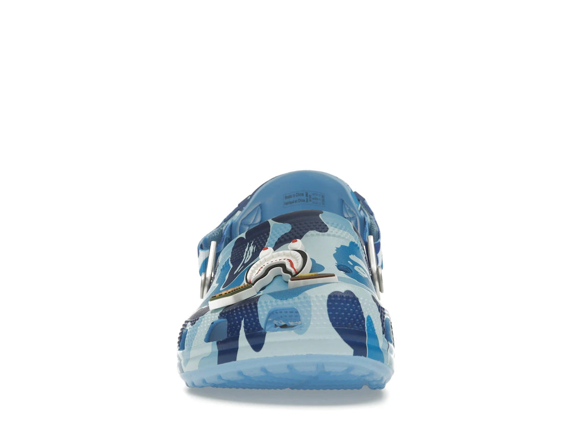 Crocs Classic Clog A Bathing Ape ABC Camo Blau