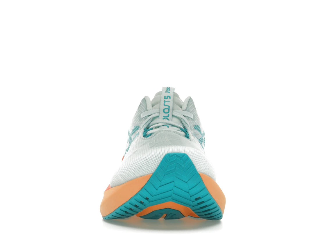 ASICS Novablast 5 Beruhigende Meereswellen-Türkis-Orange - vue secondaire B