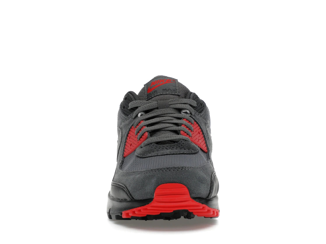 Nike Air Max 90 Smoke Grey Fire Red