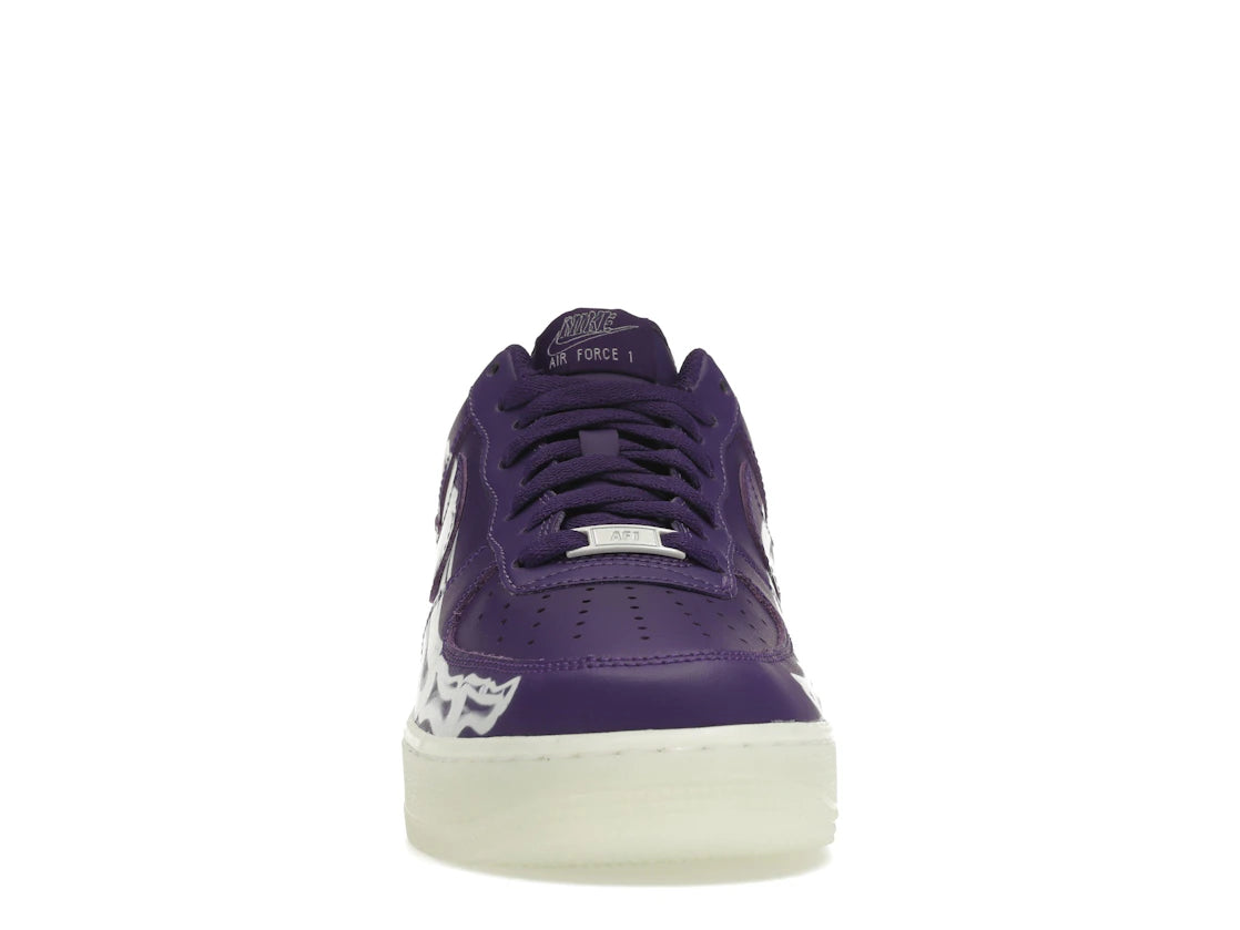 Nike Air Force 1 Low '07 QS Purple Skeleton Halloween (2021) - vue secondaire B
