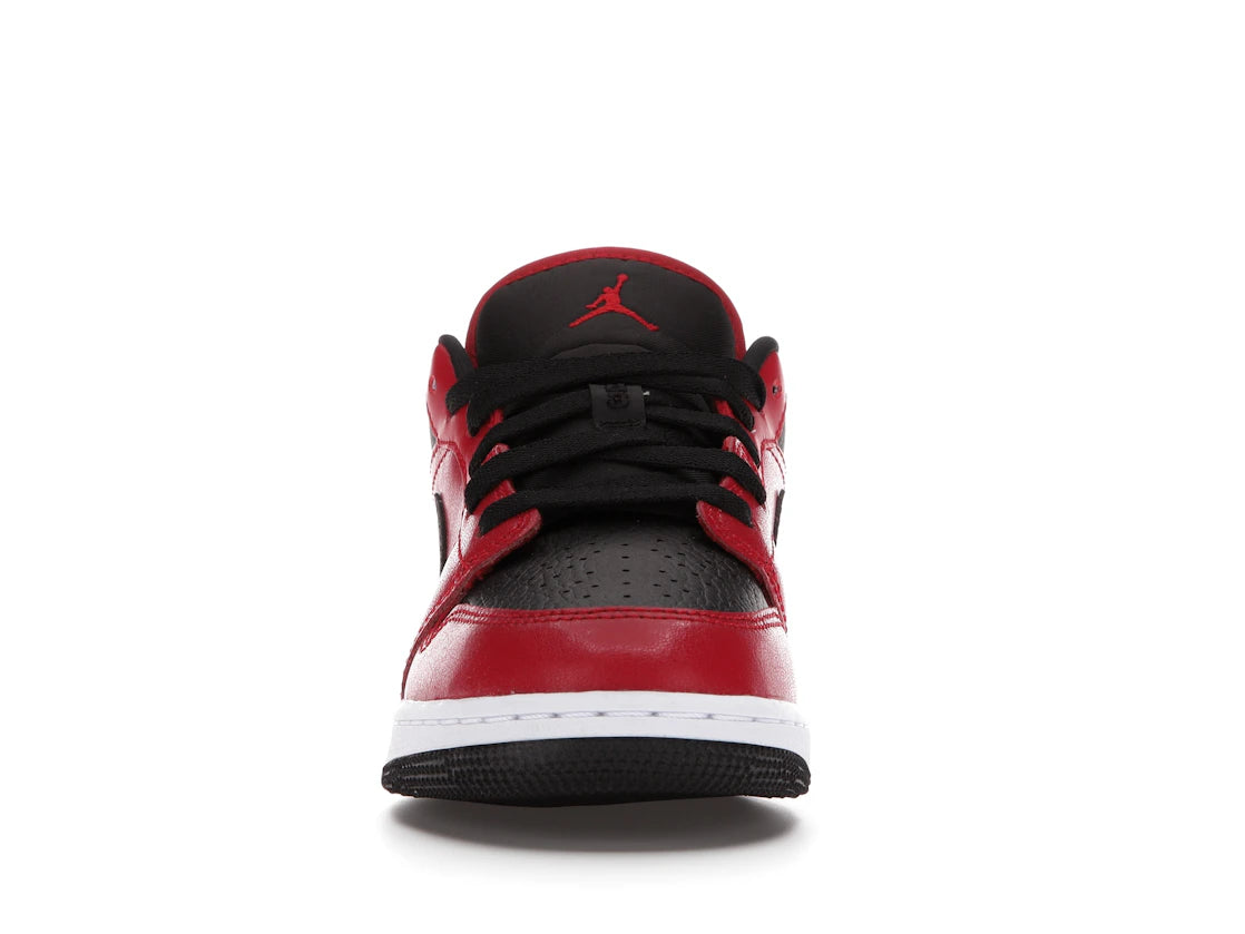 Jordan 1 Low Gym Red Black Pebbled (GS)